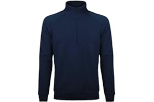 SADISRLS Felpa da Lavoro Invernale Mezza Zip Senza Cappuccio, Maglia Felpata in Cotone per Uomo Donna, S-4XL