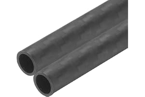 QUARKZMAN 2 st kolfiberrör 6 x 8 x 330 mm matt ytstång | 3K Roller Inlindad Rent Carbon Round Tube, för Multikopter RC Flygpl