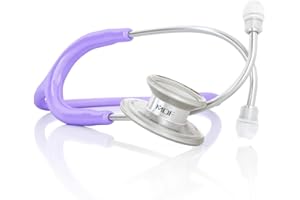 MDF INSTRUMENTS MDF MD One Stainless Steel Stethoscope, Adult, Pastel Purple Tube, Silver Chestpieces-Headset, MDF77707