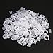 FENICAL 100pcs rings and cups New Permanent Eyelash Makeup Tool Ink Cup Ring Holder Tattoo Supplies Eyebrow Tattooing