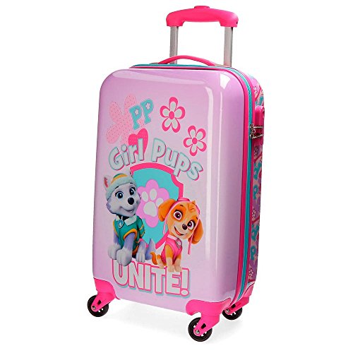 Maleta de cabina rígida La Patrulla Canina Girls Pups 4 ruedas