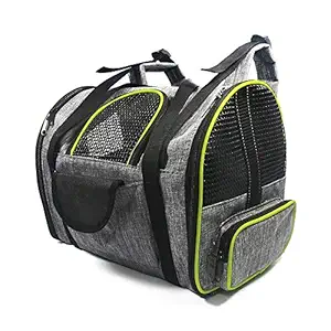 Decdeal Breathable Pet Backpack Pet Carrier Bag Folding Bag Dog Out Cat Out Bag Portable Shoulder Bag