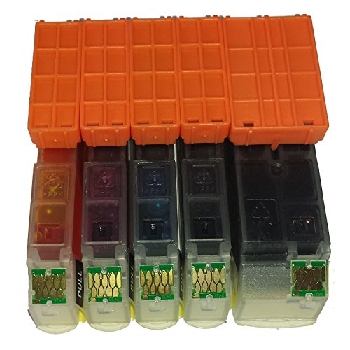5 Pack of Black E2621 High Capacity Compatible (non-original) Ink Cartridges for Epson Expression Premium XP-510, XP-520, XP-600, XP-605, XP-610, XP-615, XP-620, XP-625, XP-700, XP-710, XP-720, XP-800, XP-810, XP-820 - 3