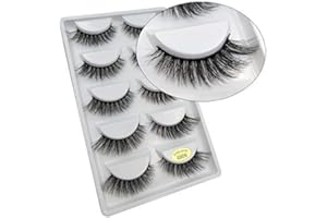 BEAUTY GLAZED 5 par długich sztucznych rzęs 3D, naturalny wygląd, czarne, przedłużenie rzęs, styl G806