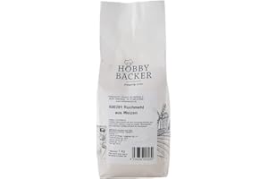 ‎HOBBY BÄCKER Hobby baker wheat smoke flour (1 kg), high grinding, Swiss flour, rich in important nutrients and fibre, rich pack
