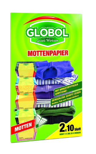 Preisvergleich Produktbild Globol 81855068 Mottenpapier Doppelpack