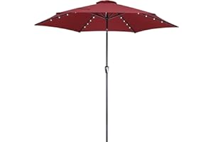Kingsleeve® Parasol inclinable Ø 300cm Parasol en Aluminium avec manivelle Protection Solaire Jardin terrasse extérieur