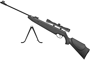 PARABELLUM Carabina EKOL Major 5,5 Aire comprimido (Piston Gas) (3,5j) 275 m/s + bipode + Visor 4x32 con monturas, para Uso Deportivo o Airsoft