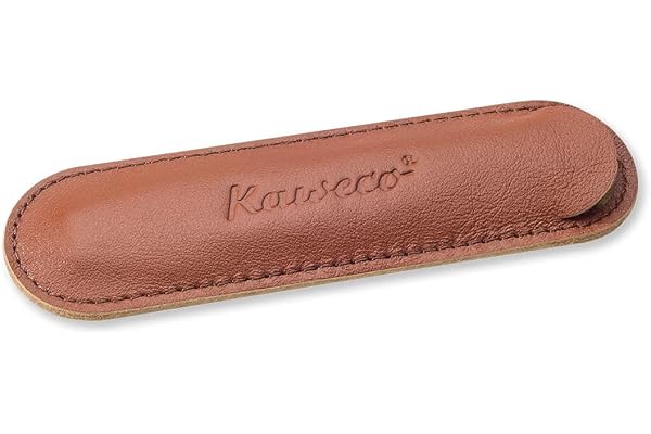 Kaweco 1 st läderfodral I pennfodral lämpligt för sportserien I skrivfodral av äkta läder med vacker prägling I elegant och k