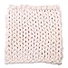 Produktbild Dicke Wolldecke Chunky Knit Fußmatte Teppich Teppich Sofabett Lounge Decorator Home Decor Hand Knitting Blanket