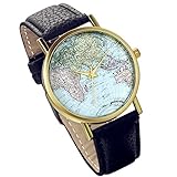 LANCARDO Herren Damen Armbanduhr Analog mit Leder Armband