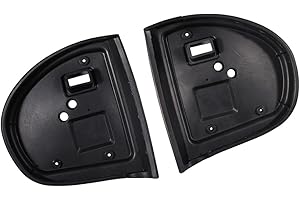 CANTONDZ 2xJuntas de espejo para puerta exterior de coche Juego de almohadillas de goma para retrovisores exteriores negro compatibles con Mercedes C E clase W211 W203 2003-2006 413131418