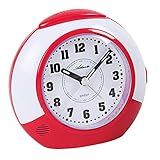 Großes Zahlen - gut ablesbar Atlanta Kinderwecker ohne Ticken Licht Snooze Rosa Rot Quarz - 1679-17