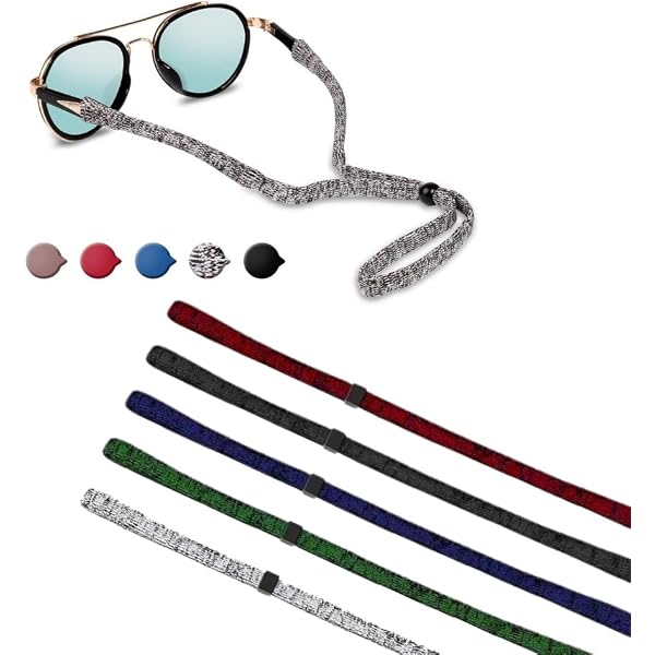 5 Sangles Élastiques Pour Lunettes De Sport - Cordon Réglable Antidérapant Homme Femme