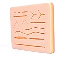 Suture Practice Kit, Reusable Silicon Suture Pad for Suture Training, Muscle, Fat, and Skin，5x7” Durable Suture Pad to be Used by Students, Suture Kit for Training and Practice