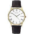 Sekonda Men's Analogue Quartz Watch with 38mm Alloy Case, White Dial and Leather Upper Strap 3676