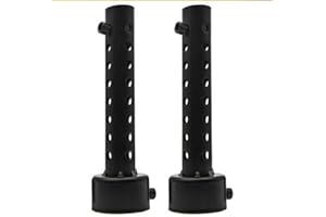 Maso Lot de 2 silencieux d'échappement universels pour moto 60 mm Noir, compatible silencieux à baffles