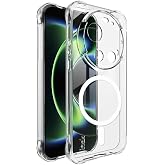 Xiaomi 17 Ultra i&ccedil;in manyetik kılıf [MagSafe ile uyumlu] Şeffaf Sert Mika Kılıf