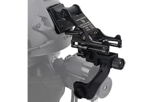AQzxdc Adaptador de Montaje Metálico NVG con Brazo en J De Aleación De Aluminio para El Monocular De Visión Nocturna NVG PVS-14 Accesorios para Cascos De Visión Nocturna