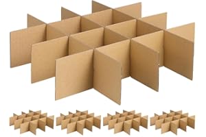 Cabilock 5er Set Pappe Trennwände Für Umzugskartons Stabiler Und Geschirr Schutz Für Sicheres Verpacken Und Versenden Boxen Mit Fächern Ideal Für Empfindliche