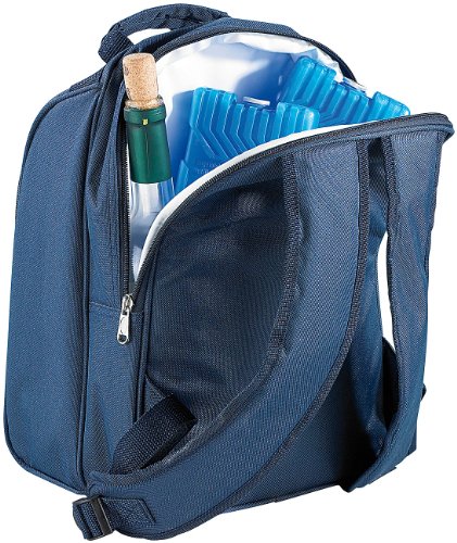 Xcase Thermo-Picknick-Rucksack mit Kühlfach, bestückt für 2 Personen - 3