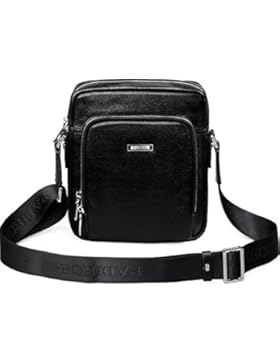 Padieoe Herren echt Leder Umhängetasche Business Handtasche casual Kuriertaschen Crossbody