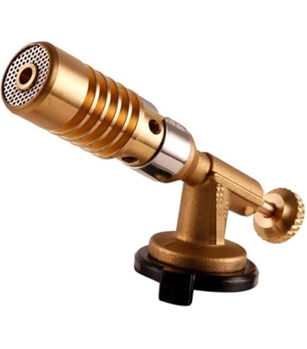 AUSONIA - CHALUMEAU À LAMPE MÉTALLIQUE POUR SOUDER, 24X11 CM, AVEC ALLUMAGE PIÉZOÉLECTRIQUE