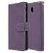 Produktbild Samsung Galaxy J7 2017 / J730 Hülle, Chreey Matt Leder Tasche Retro Handyhülle Magnet Flip Case mit Kartenfach Geldbörse Schutzhülle Etui [Lila]
