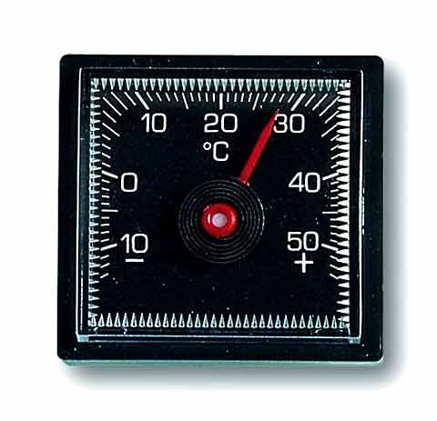 Preisvergleich Produktbild Auto-Thermometer schwarz, quadratisch