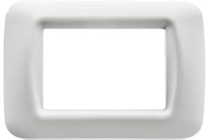 Gewiss GW22503, Placca per tre posti, Bianco