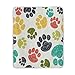 Produktbild Home Decor Handgezeichnete Doodle Pfotenabdruck-Decke, weich, warm, für Hundewelpen, Welpen, gelb, rot, Decke, Tagesdecke für Bett, Couch und Sofa, leicht, für Reisen, Camping, 152,4 x 127 cm