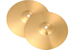 Vaguelly 2 Stück Trommelbecken Schlagzeug Becken Musikinstrument Trommelbecken Jazz Drum Crash Becken Metalltrommel Becken Für Trommelteilzubehör 6 Zoll/ 15 cm