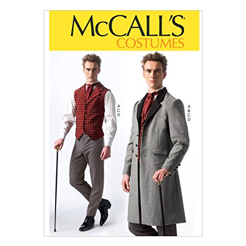 McCall's Patterns MC7003MEN - Cartamodello per Costume d'Epoca da Uomo, Taglie S, M, L, XL, XXL