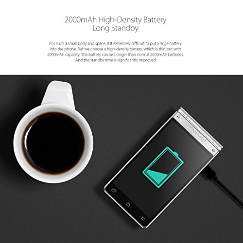 Vkworld T2Â Plus sbloccato smartphone 4Â G network 3Â GB + custodia design doppia fotocamera schermo Dual GB Android 7.0Â Quad Core MTK6737, fisico tastiera