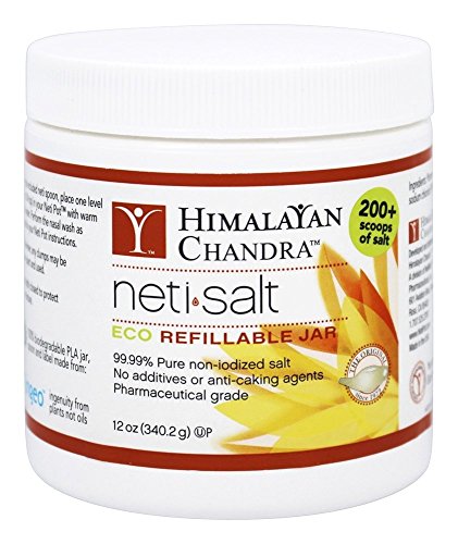 Himalayan Institute Neti Pot Salt Jar, 12 Ounce