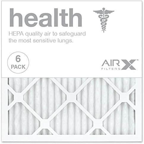 AIRx HEALTH 16x16x1 MERV 13 Pleated Air Filter - Made in the USA - Box of 6