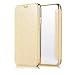 Produktbild Sycode Flip Hülle für Galaxy S7 Edge,Luxus Gold Buchstil Überzug Zurück Cover mit Pu Leder Brieftasche für Samsung Galaxy S7 Edge-Gold