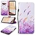 Produktbild FNBK Samsung Galaxy S8 Hülle Leder Lanyard Aquarell Feder Flip Schutzhülle Silikon BackCover Flip Cover Wallet Bookstyle Handyhülle Tasche Stand Kartenfächer Ledertasche