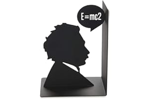 Balvi Bookend Einstein Colour black Decorative bookend with iconic Albert Einstein figure Iron 17 cm