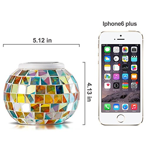 Solarleuchten Mosaik Solar licht Farbwechsel Star Solarlampe Night