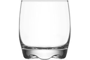 LAV 6 pieza Adora whisky Vasos Set - Licor de color de las rocas Vasos Old Fashioned - Pimiento Base - 290 ml - Multi