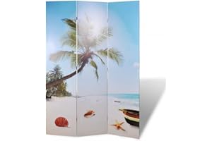 vidaXL Legno di Abete Parete Divisoria 120x170 cm Spiaggia Paravento Separè