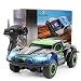 Produktbild E T Ferngesteuertes Auto, 1/43 Maßstab High Speed Ferngesteuertes Auto 4WD 2,4 GHz Mini RC Auto Elektro-Rennwagen Funkgesteuertes Fahrzeug für Innen und Außen (Schwarz Grün)