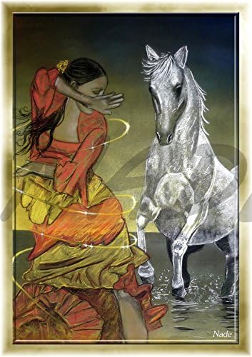 'Artist Nade Flamenco Fine Art Print (A4)