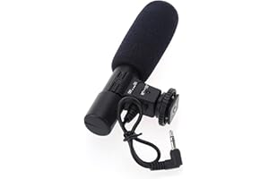 TECKEEN Micro stéréo jack 3,5 mm pour Nikon D7000 D300s D5100 D5300 D3300 D3200