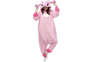 ZKOMOL Pyjamas Onesies Cosplay Adulte Unisexe Animaux Halloween Costume Robe Loungewear