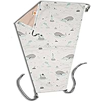 1519 - millemarille Sonnensegel "save the whales" I UPF 80 I passt auf jeden Kinderwagen I maritim I Wale