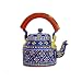 eCraftIndia Handpainted Decorative Traditional Tea Kettle - 107 Blue Yellow Color RS.1499.00