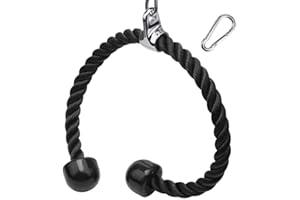 XYZDOUBLE Corde Triceps des Sports Musculation des Triceps Nylon Poignées Antidérapantes de Dorsal, Biceps, Triceps, Gym ou Maison