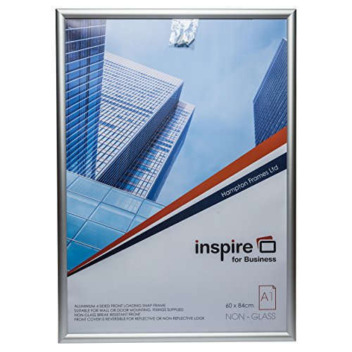 snapa1s Snap Metall A1 (59 x 84 cm) Poster Zertifikat Display Bilderrahmen A1 Klapphalter